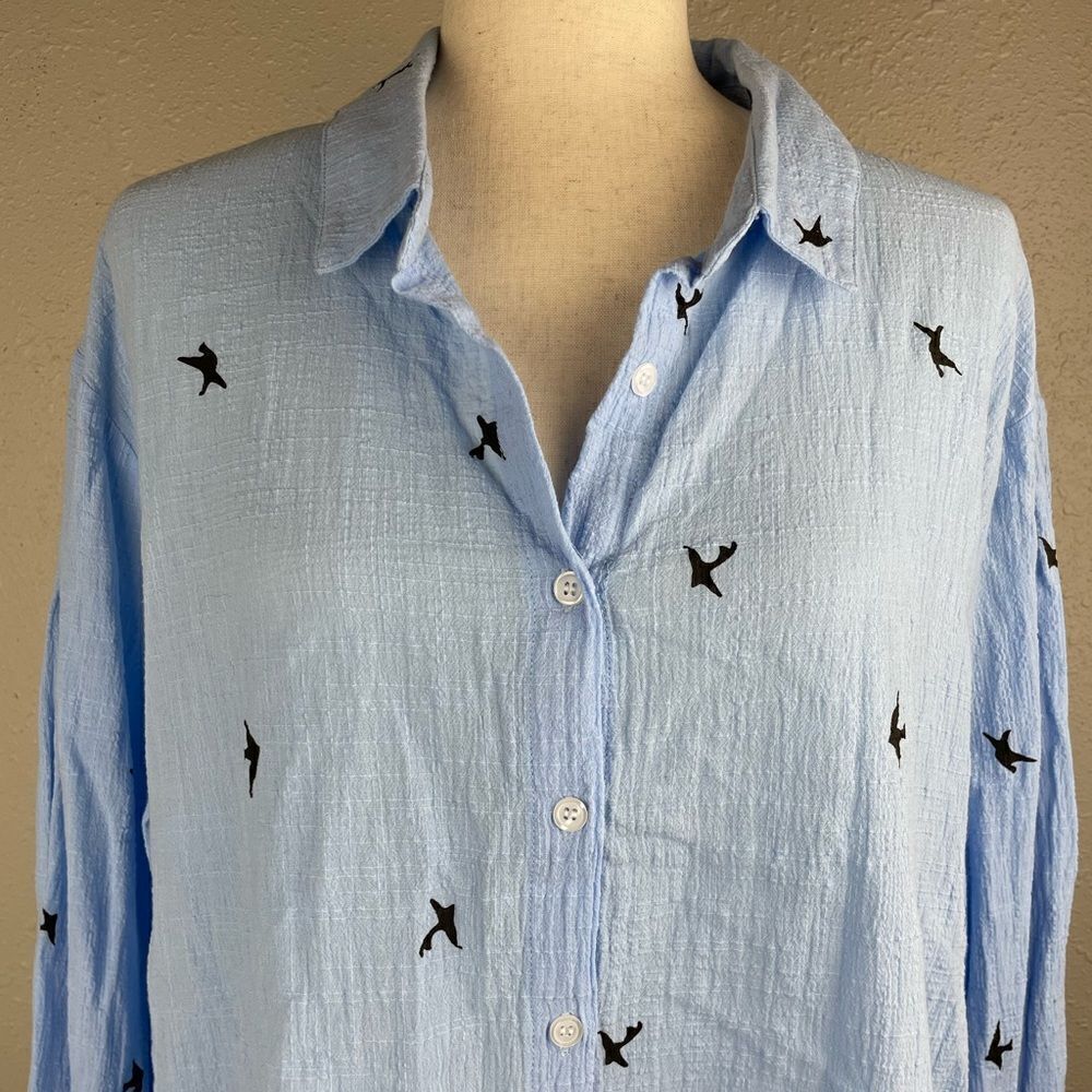 Blue Button Down Shirt Size XL EUC - Picture 2 of 6
